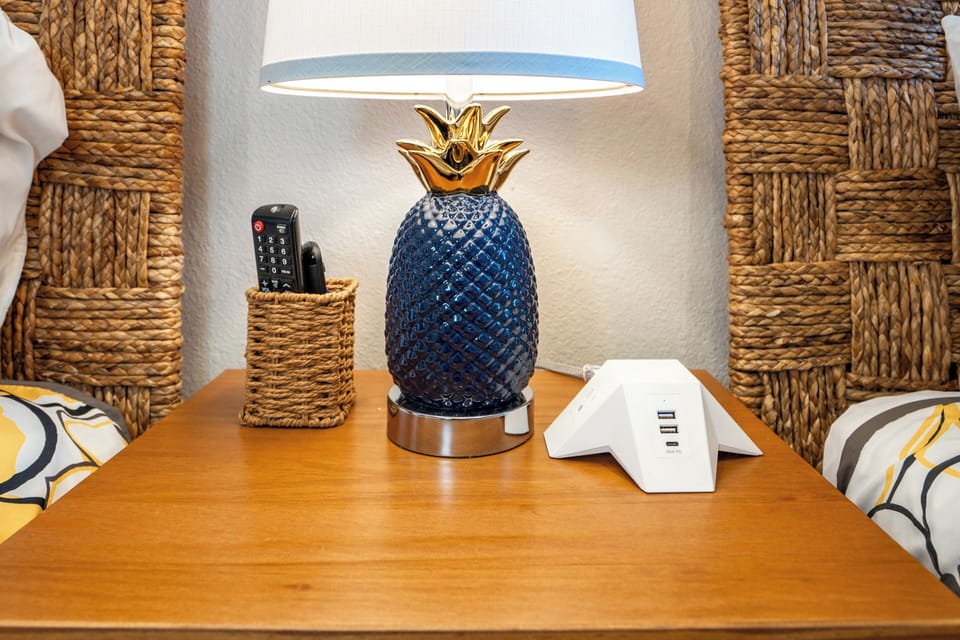 First floor bedroom. Optional oversized cot available upon request.