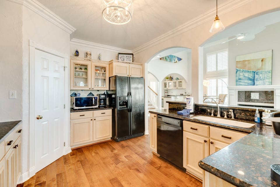Dishware and cooking utensils included!