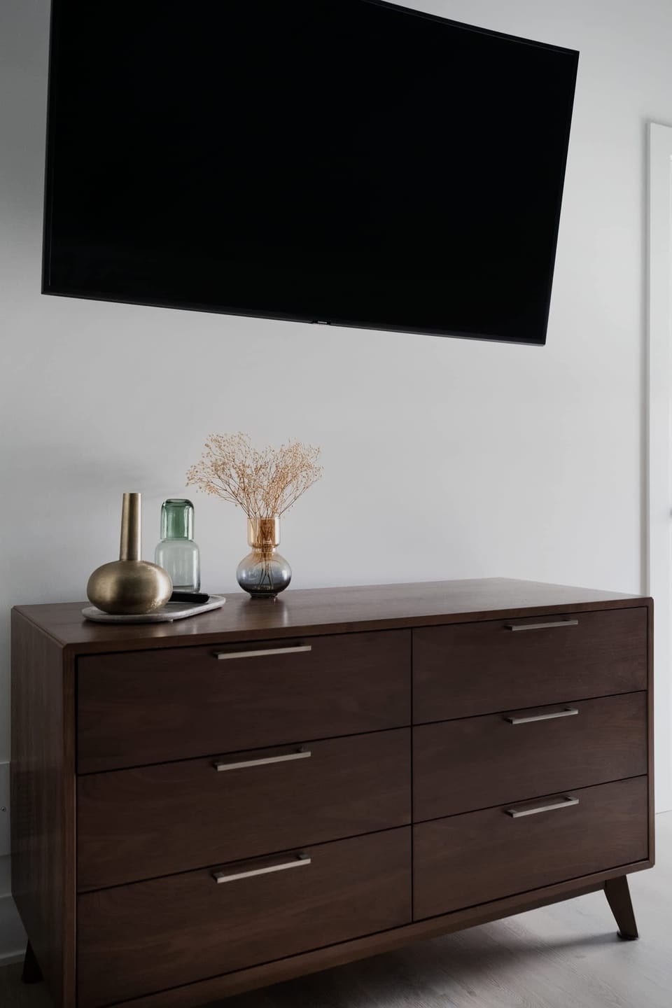 master TV and dresser