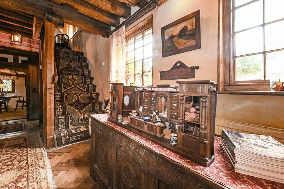 Stairs to bedroom on the first floor