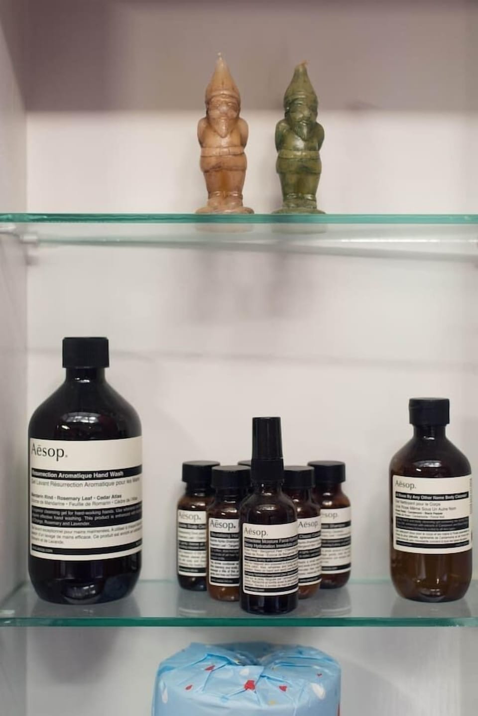A small selection of premium consumables are provided for a short stay.