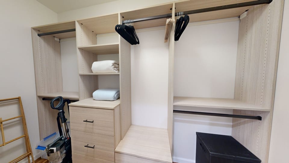 Primary Suite Closet with organizers