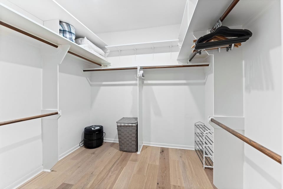 Large walk in closet in the Primary Bedroom