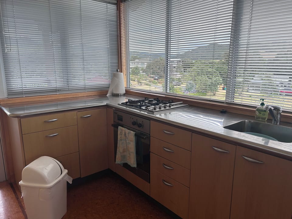 kitchen with dishwasher and fridge freezer