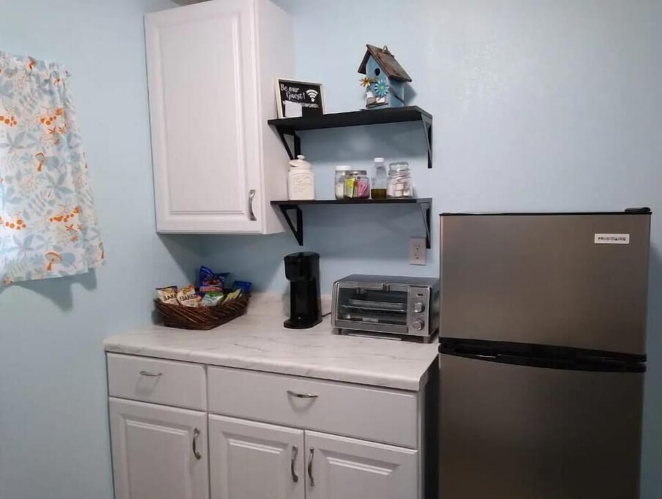 Enjoy coffee, tea, a snack, cold drink, or cook a meal.