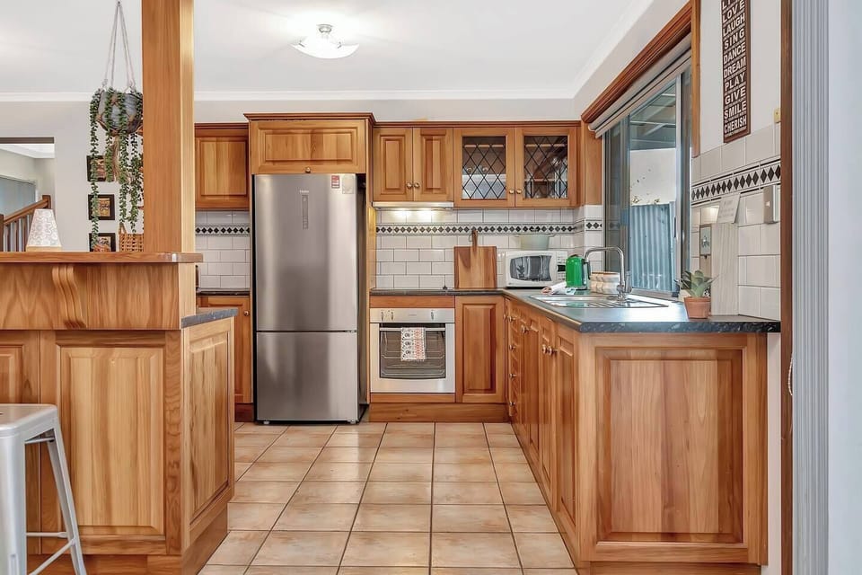 You’ll find all you need in the fully equipped kitchen to cook up a feast for the family.  