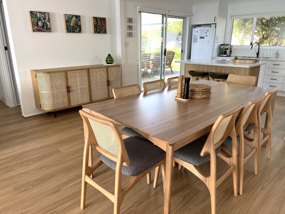 Eight-seater dining table