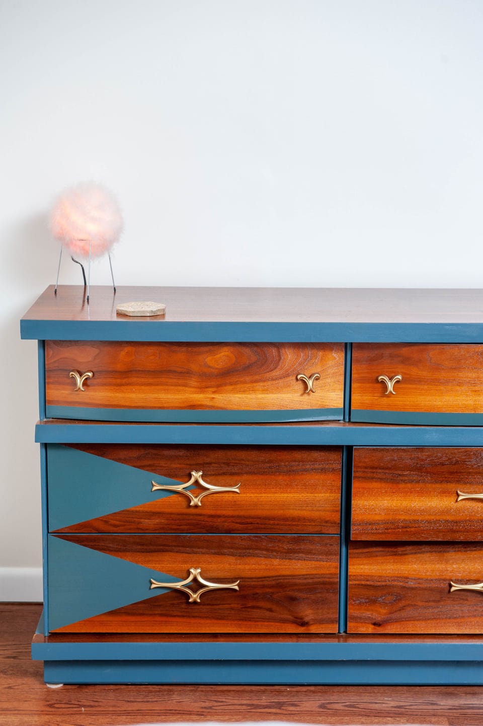 Custom restored dresser in bedroom 1. 
