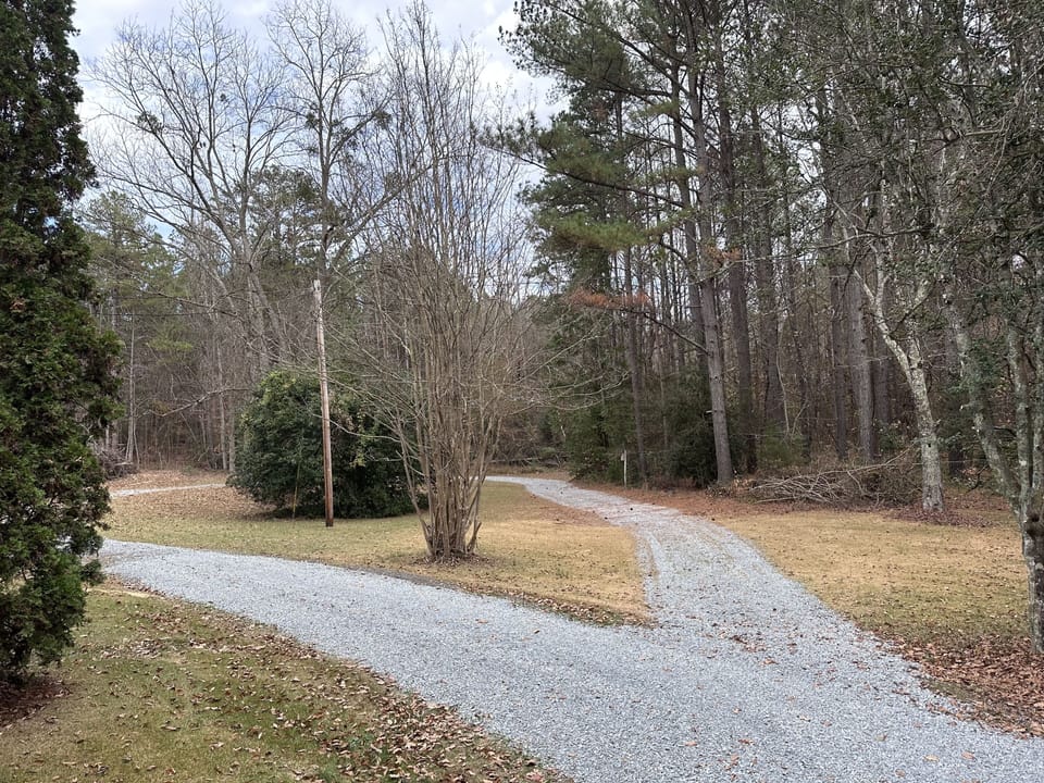 Circle Drive - no backing of trailers