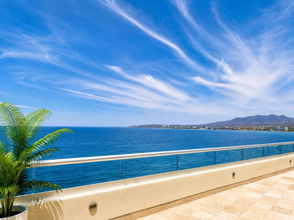 Seaside terrace with ocean view