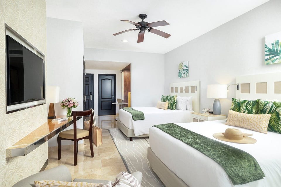 2 comfy Queen size beds 