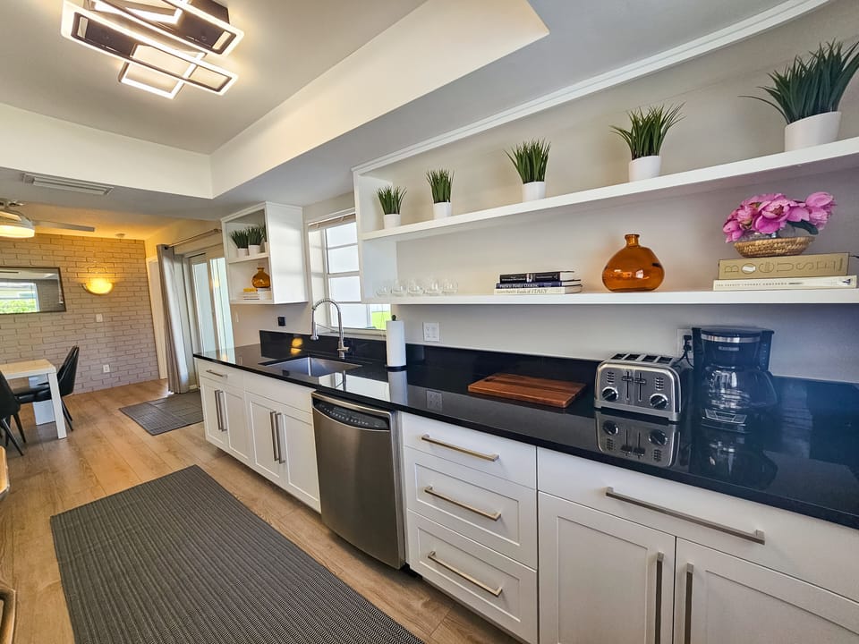 Modern Clean Kitchen with Granite Counters