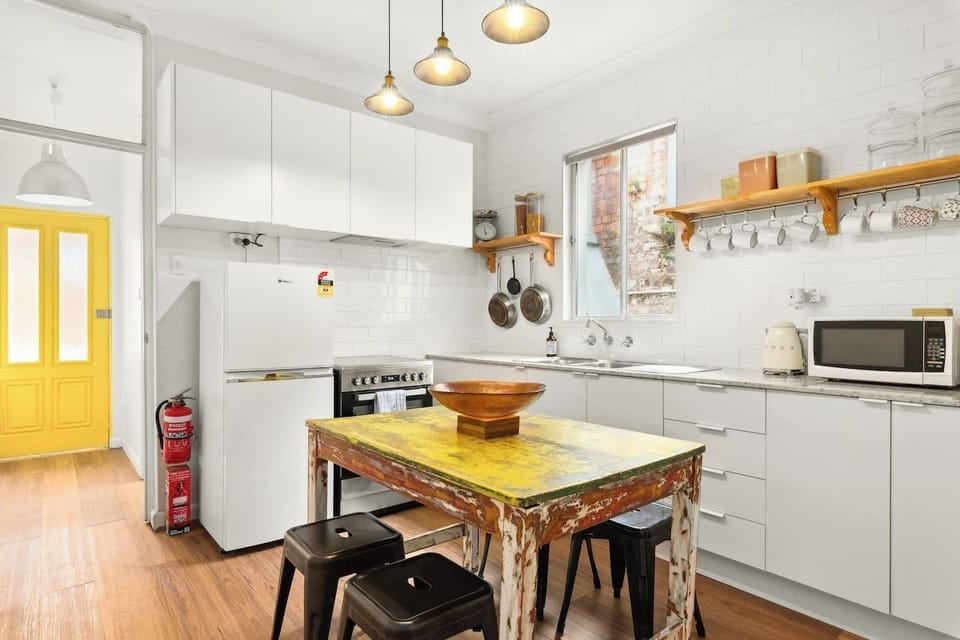 Whip up home-cooked meals in the well-equipped kitchen so you don't have to dine out more than you'd like. 