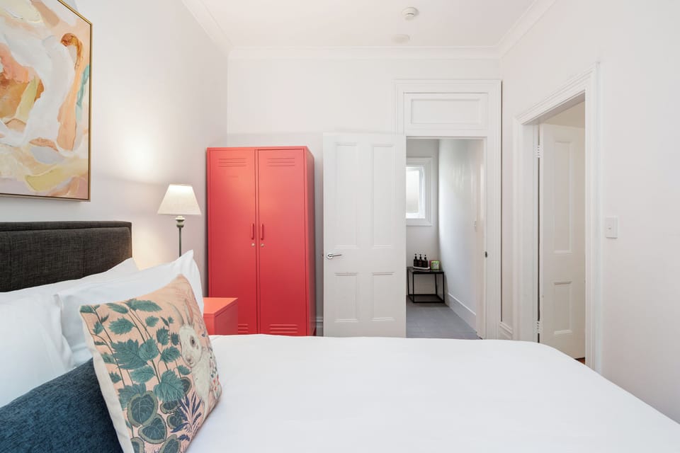 Sink into the comfortable queen-sized bed in fresh and quality linens for a good night's rest.