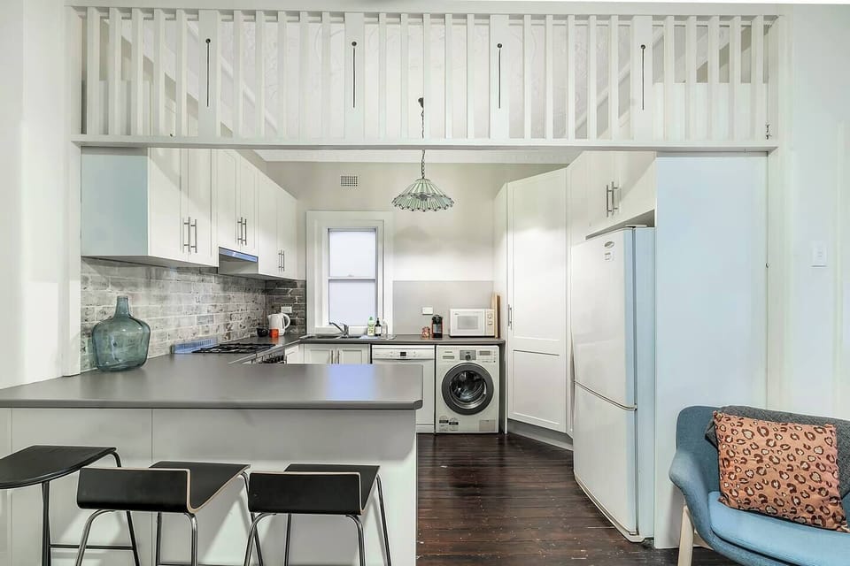 Guests will have access to an internal washing machine and dryer located within the kitchen.
