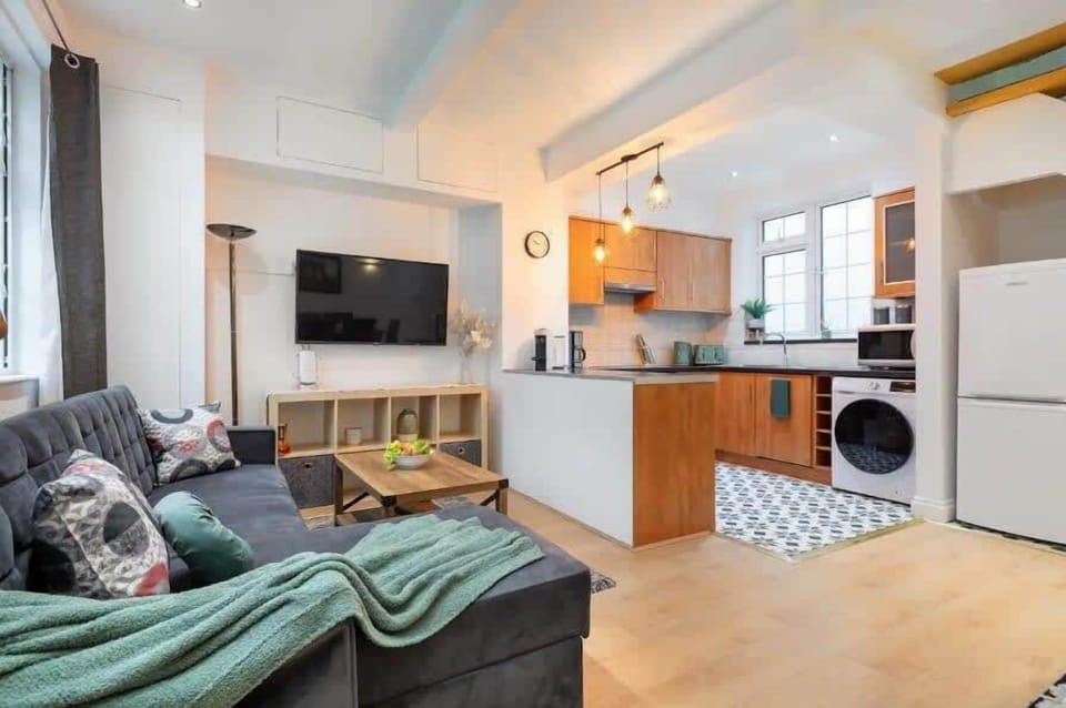 living and kitchen area