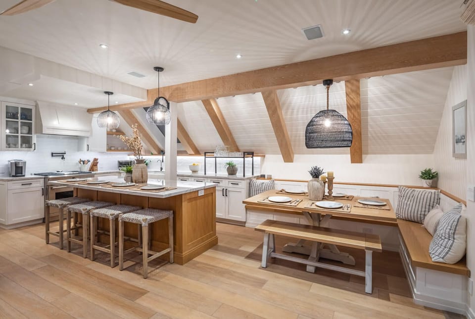 The open concept living space keeps everyone connected.