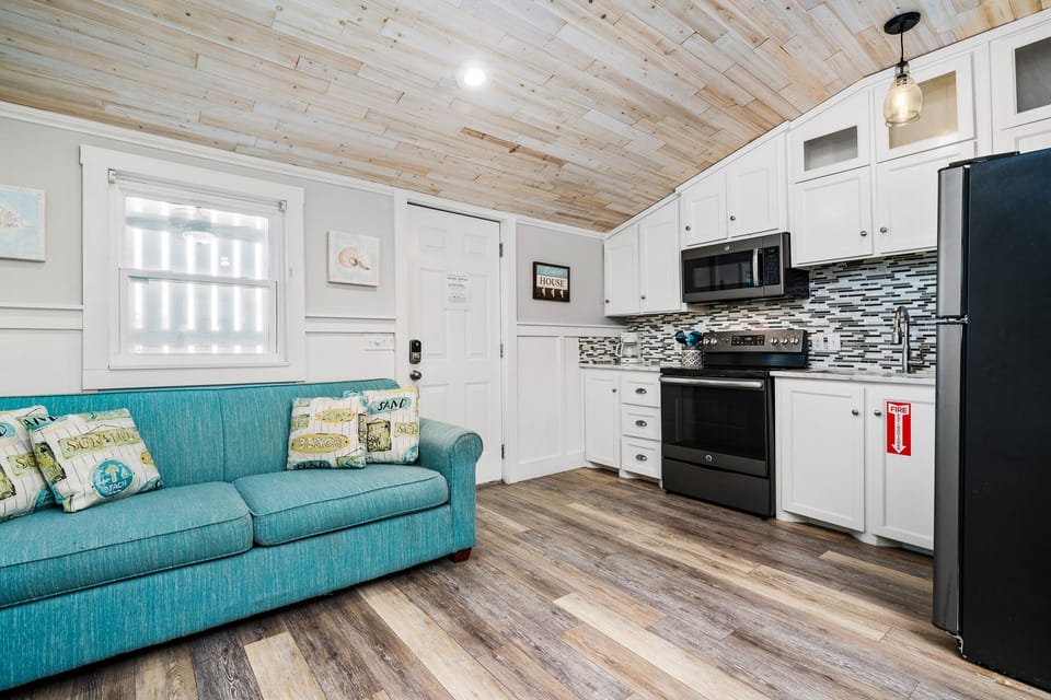 Open Concept Living Room & Kitchenette