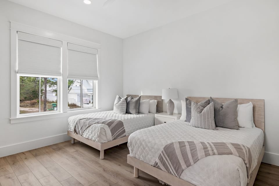 Coastal vibes & comfy beds — drift off in style