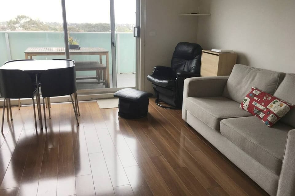 The apartment has plush sofa seating to relax and unwind at the end of the day. 
