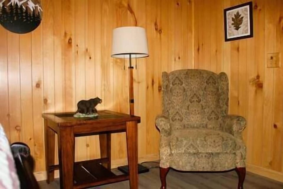 Sitting area in downstairs bedroom.