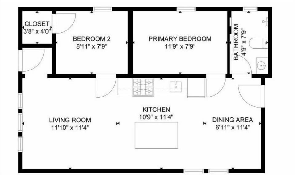 Floor plan for your stay.