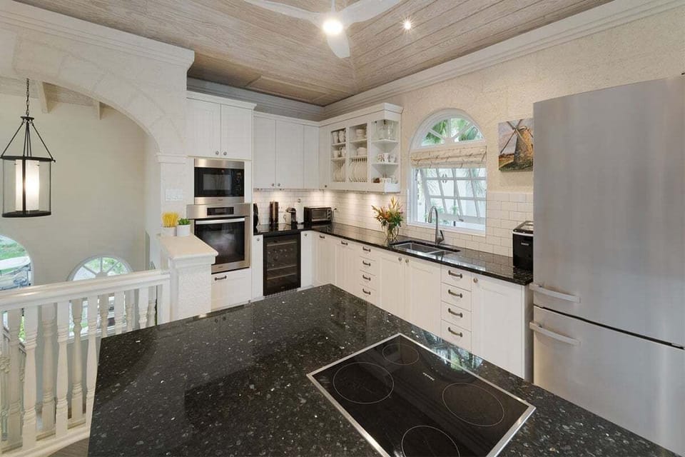 Fully outfitted kitchen