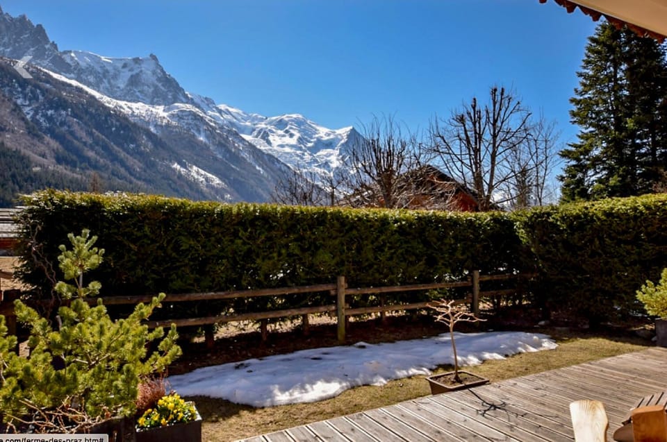 View of Mont Blanc Massif from Chalet
