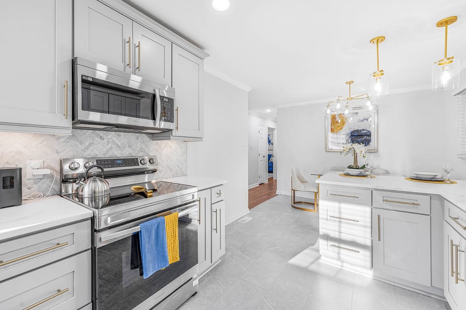 Cook something special in this modern kitchen.