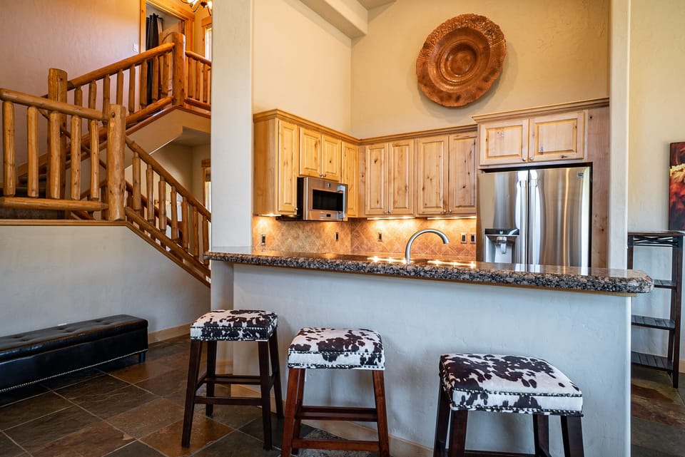 Kitchen with Bar Stools 