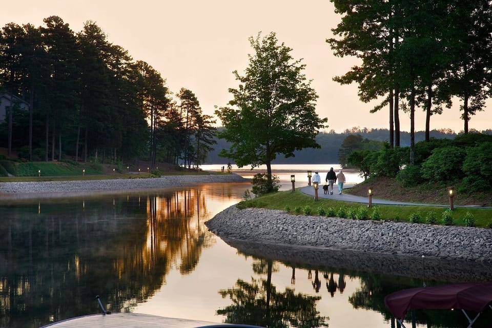 Enjoy peaceful evening walks on the community walking trails. 