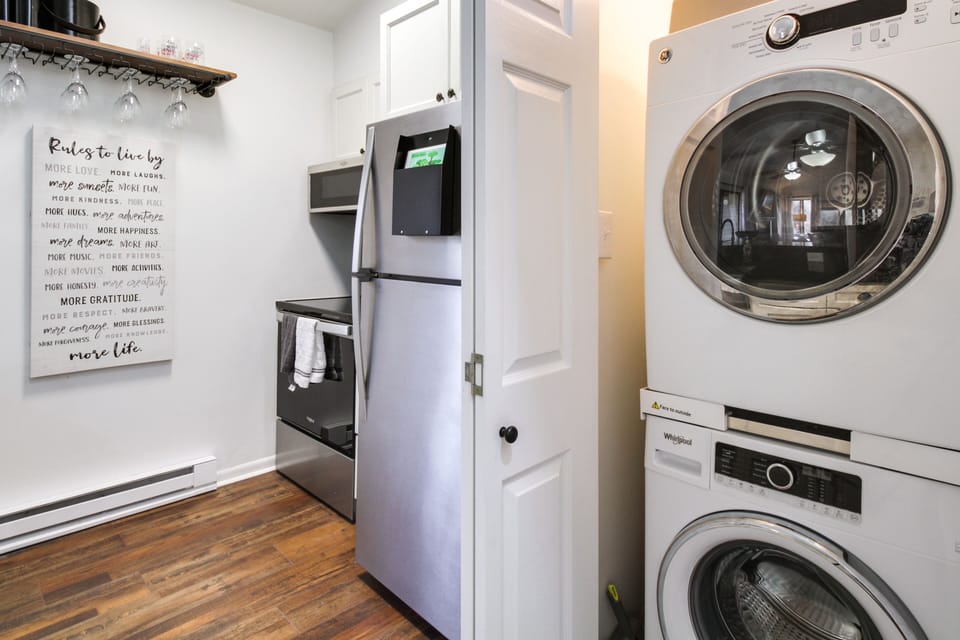Laundry Area | Washer/Dryer | Hangers | Iron/Board | Trash Bags/Paper Towels