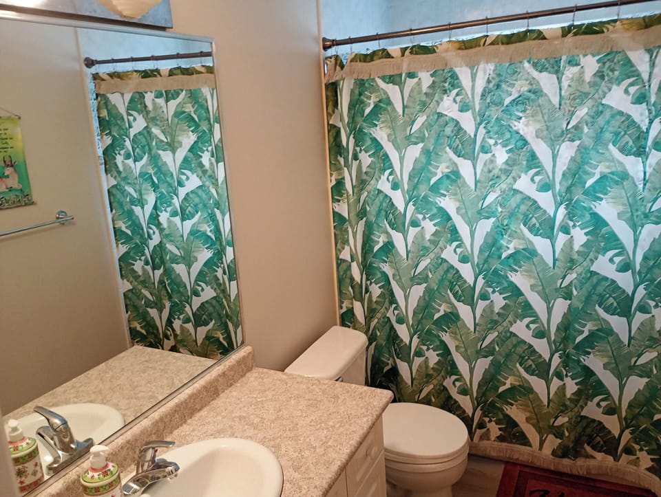 Shared Bathroom with Rm B Guest 