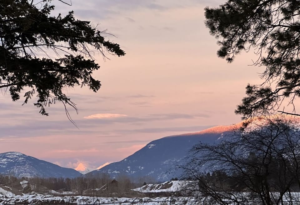 View from the Deck to Glacier Park
