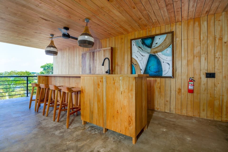 Bar in second floor living area