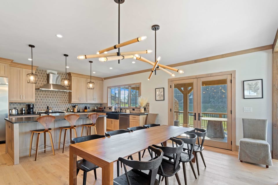 Dining Room with Access to the Back Deck