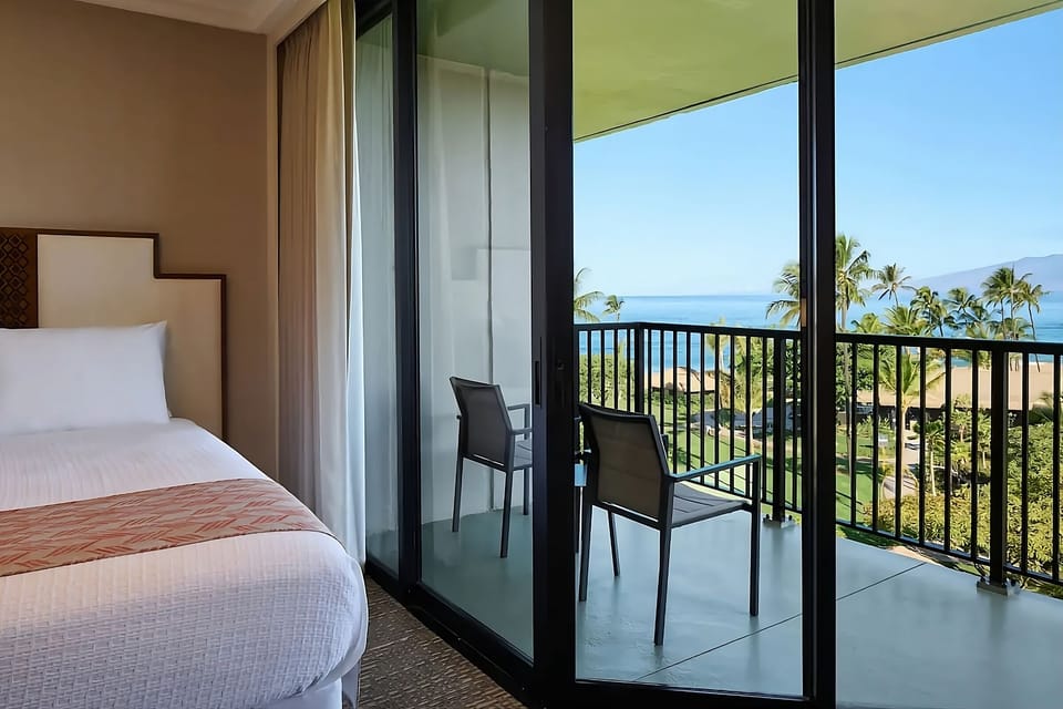 Sip morning coffee on the balcony with ocean views.