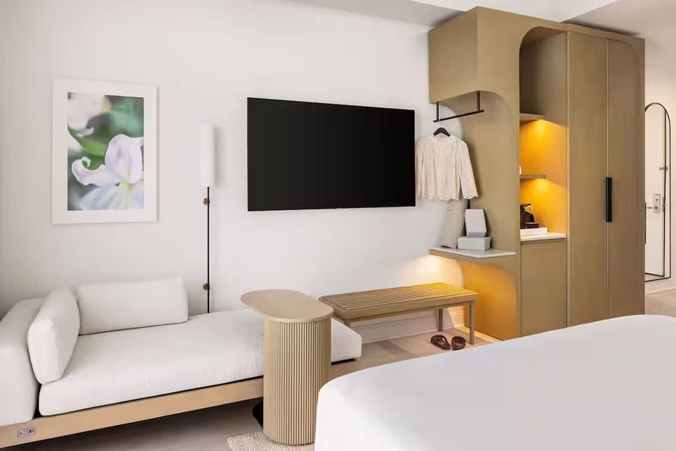 Lounge comfortably on the sofa and enjoy a movie night in.