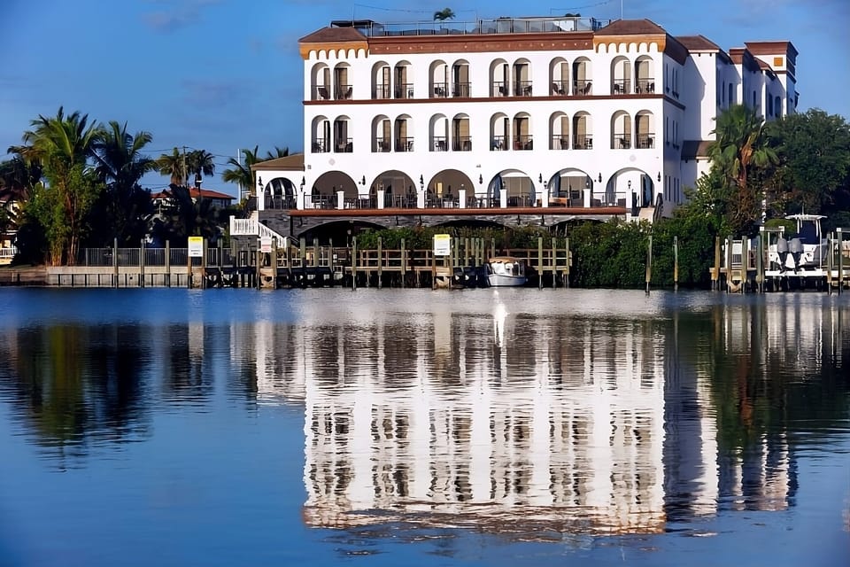 Wake up to postcard waterfront scenery and a grand facade.