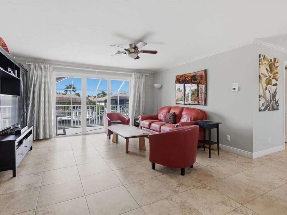 Living Room with Balcony Access