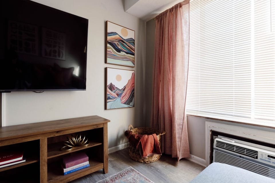 Make the most of your stay with the provided 55` TV for your enjoyment