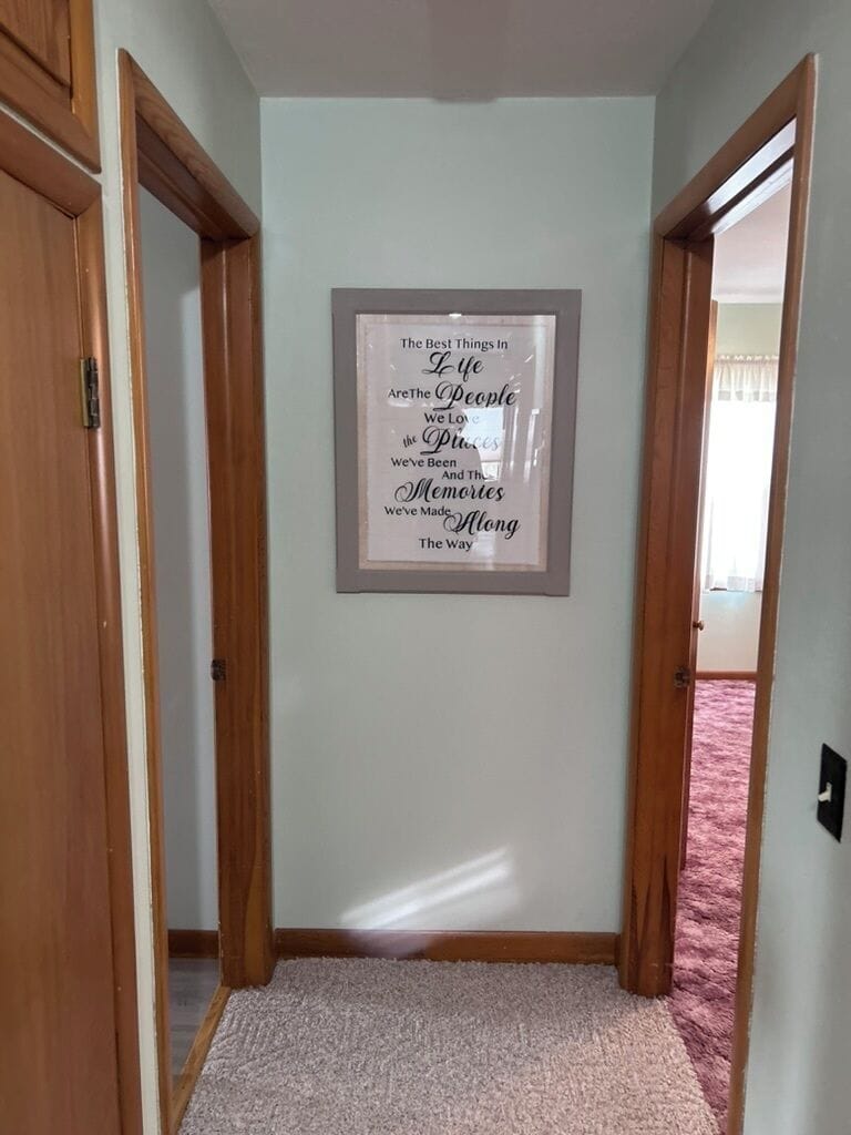 Artwork at end of hallway