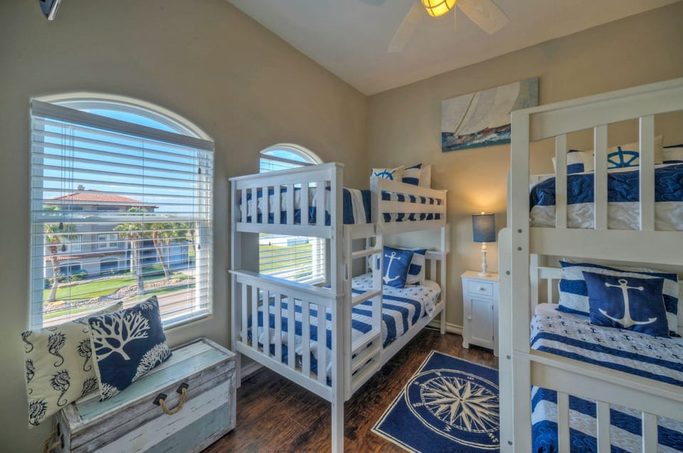 Bedroom 4 features two twin-over-twin bunks.