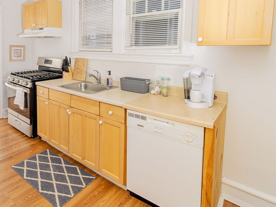 Stocked kitchen with all essentials & appliances for creating delectable meals