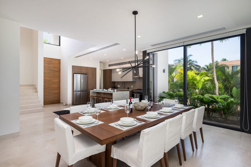 Dining, Kitchen & Living Room