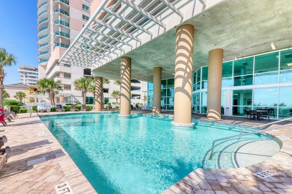Take a cool dip in the sparkling oceanfront pool.