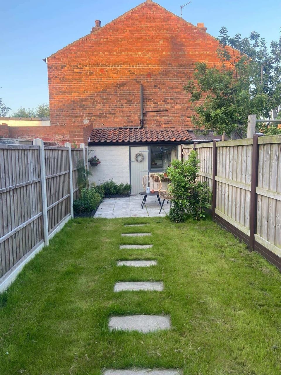 The garden is a stunning space which is great for enjoying the outdoors when the sun is shining.
