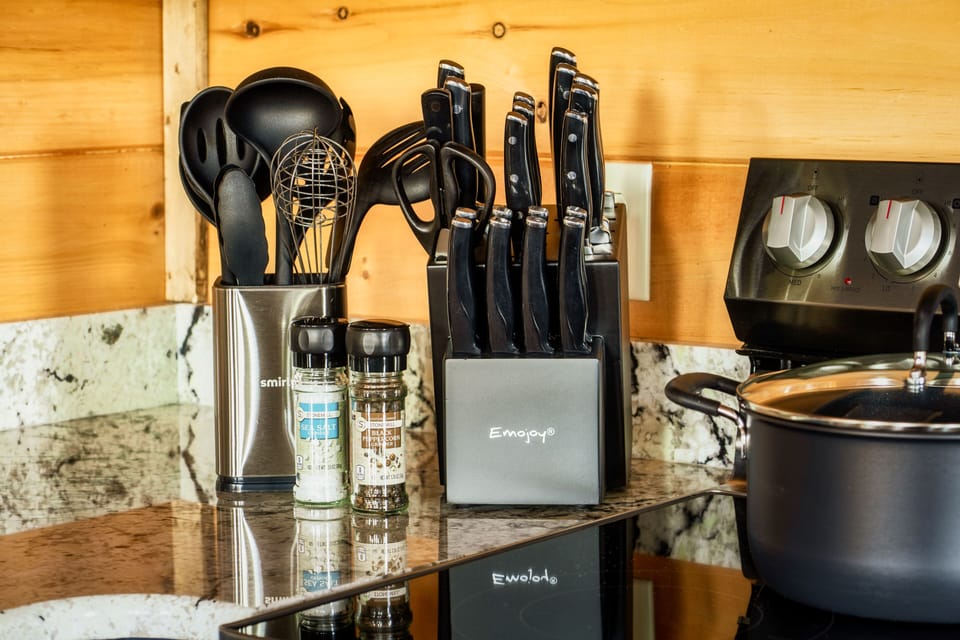 Cup Runneth Over has a fully stocked kitchen just like home
