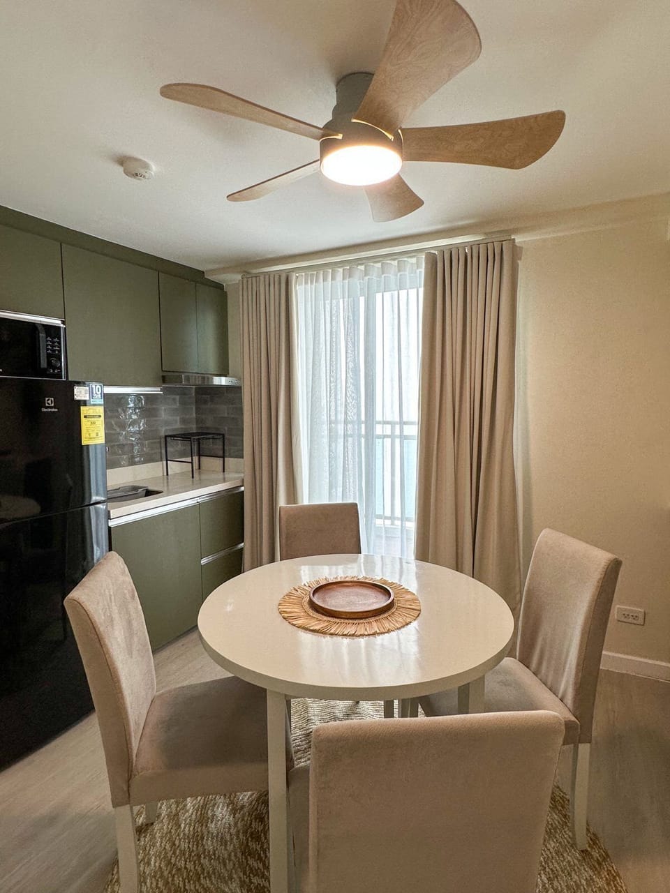 Our dining area with Kitchen 