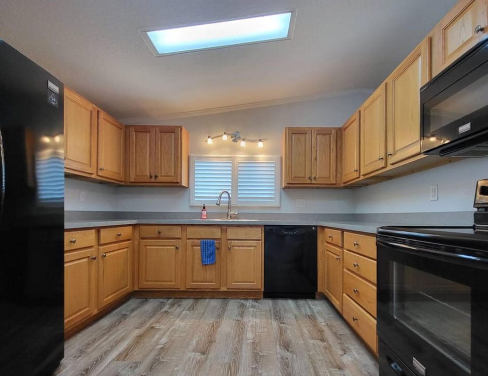 Fully stocked kitchen